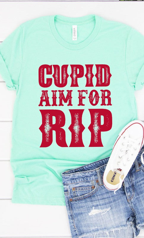 Cupid Aim For RIP Graphic Tee