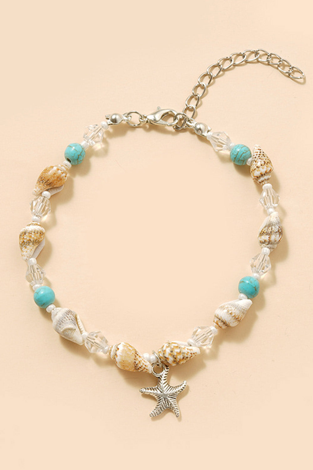 Conch Beaded Starfish Beach Anklet