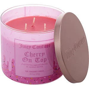 Juicy Couture Cherry On Top  Candle 14.5 oz 3 Wick