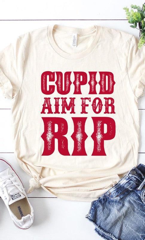 Cupid Aim For RIP Graphic Tee