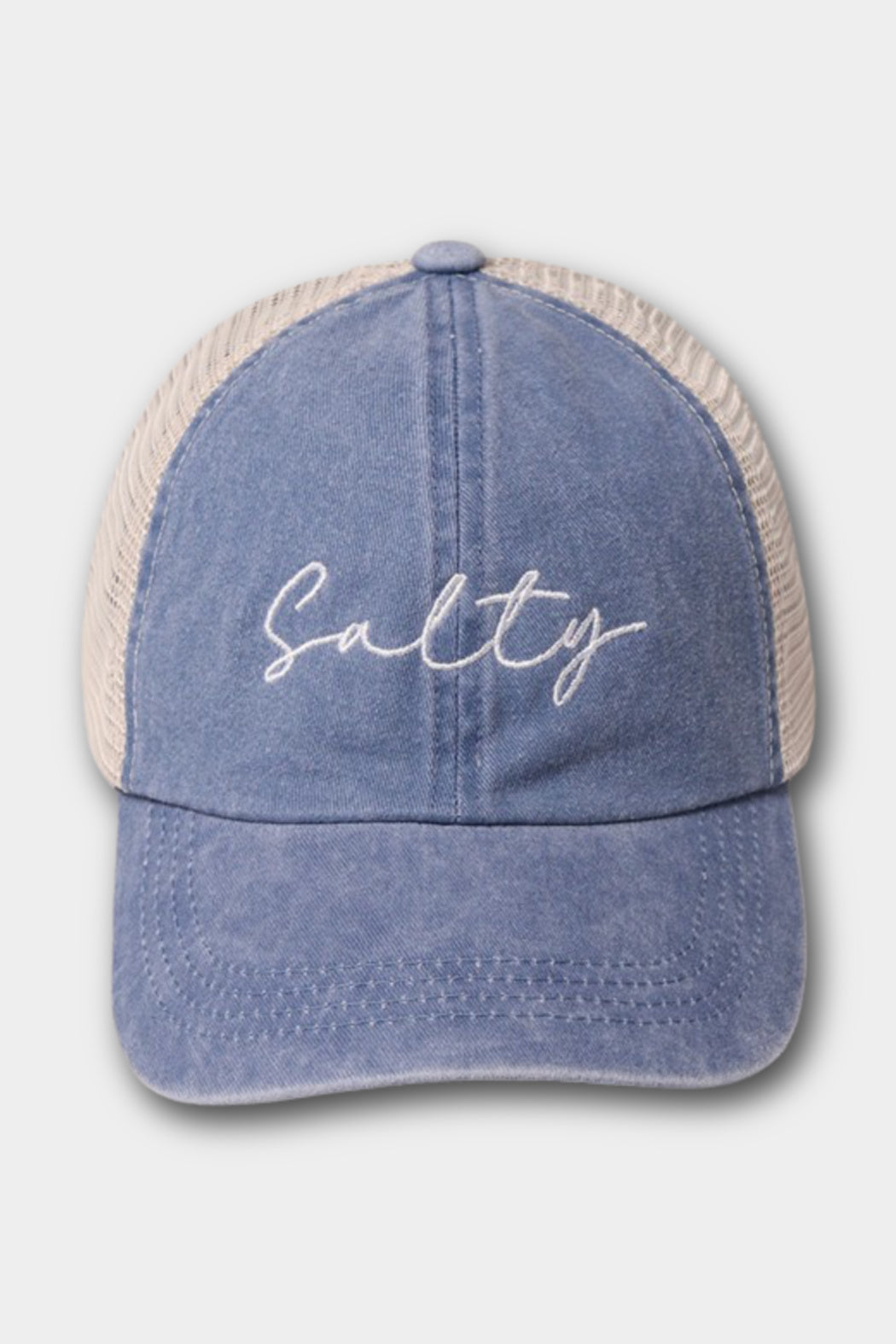 Salty Embroidered Mesh Cap