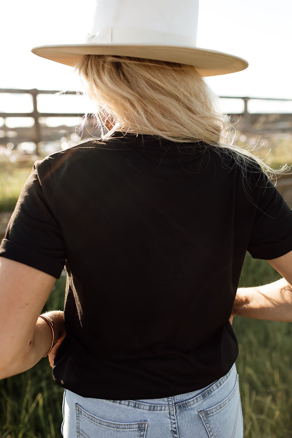 Black Western MAMA Leopard Lightning Graphic Tee