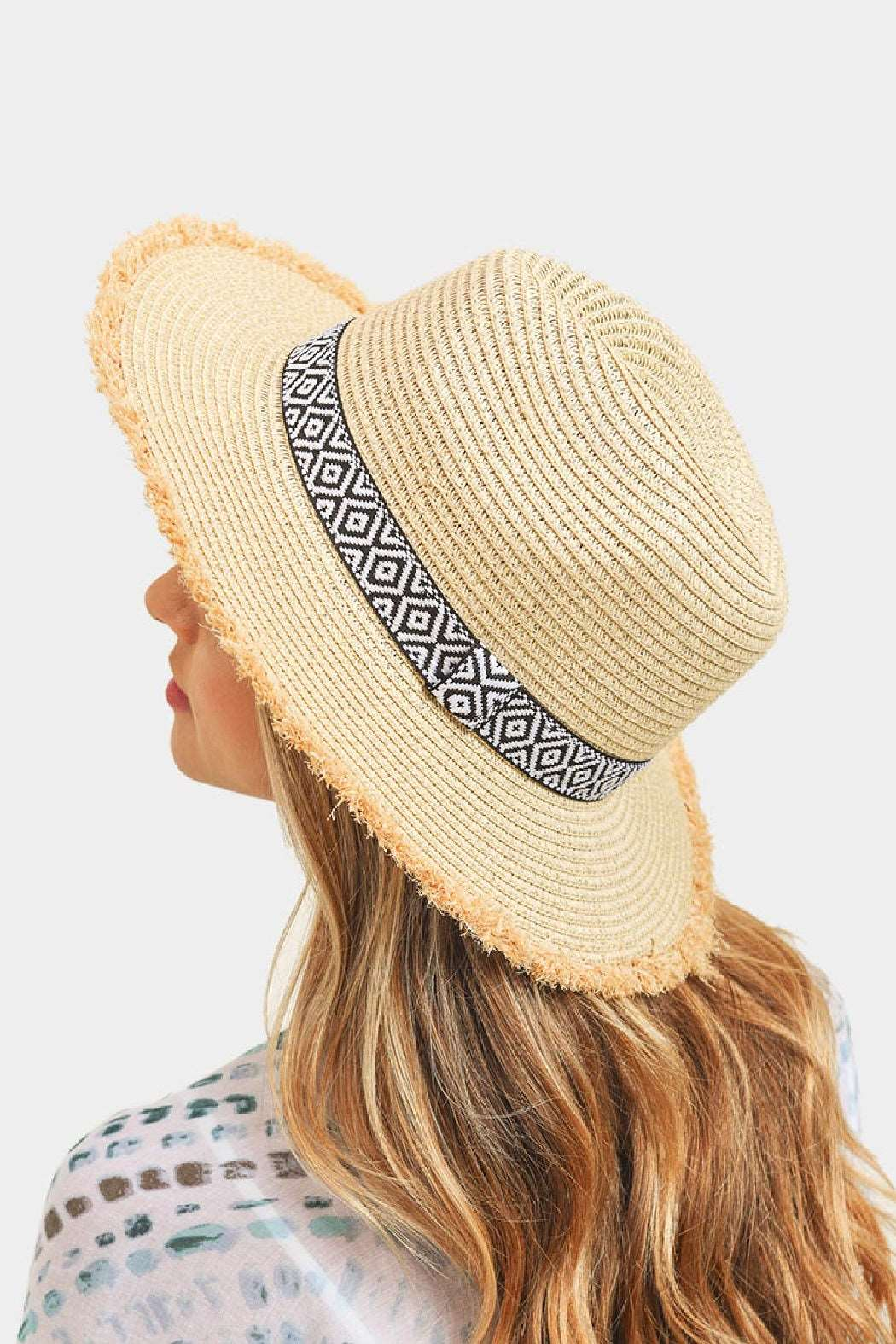 Aztec Band Straw Hat