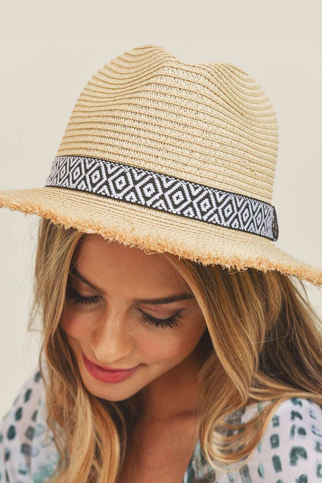 Aztec Band Straw Hat