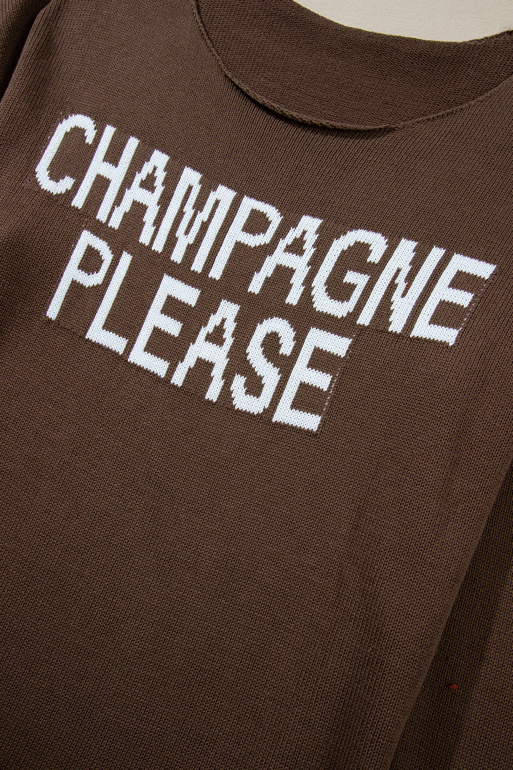 Snow White Champagne Please Graphic Sweater