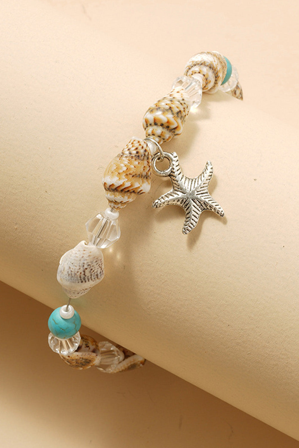 Conch Beaded Starfish Beach Anklet