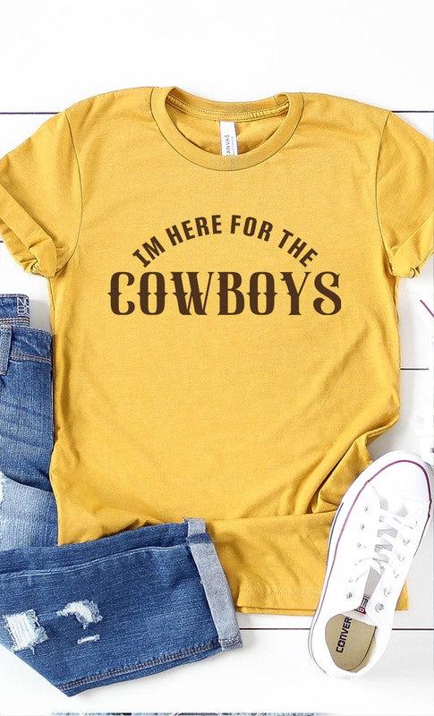 Here For The Cowboys Graphic Tee