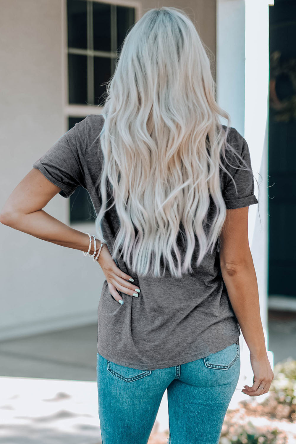 Gray Mama Cowhide Graphic Tee