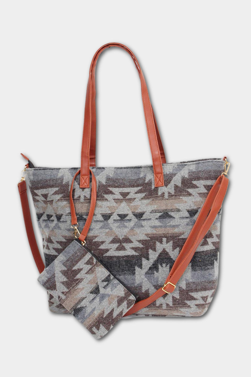 Aztec Print Weekender Tote