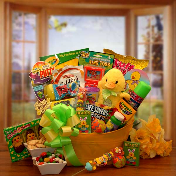 Easter Sunshine Little Duckling Gift Pail - Easter Basket for child