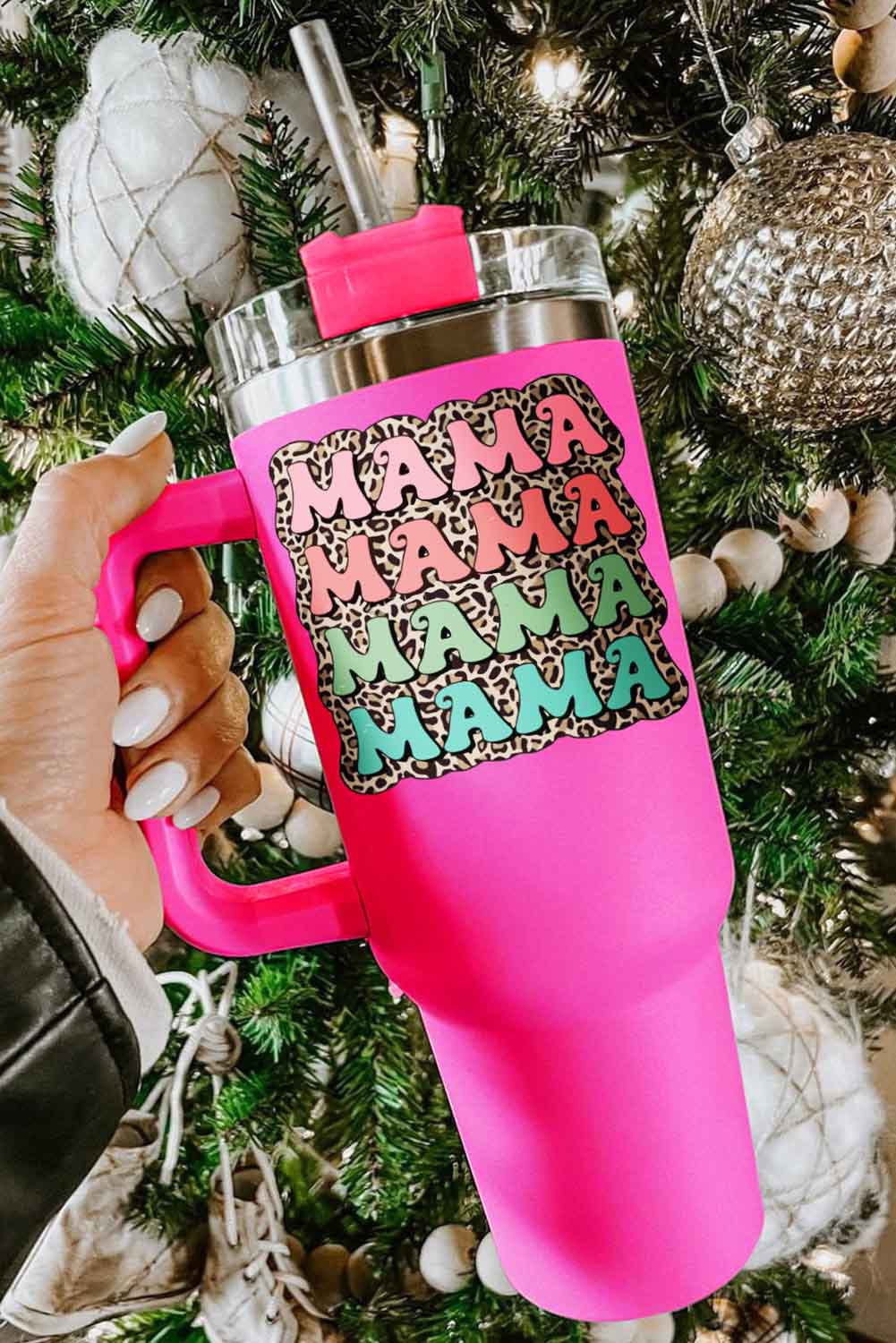 Rose MAMA Leopard 304 Stainless Steel Double Insulated Cup 40oz