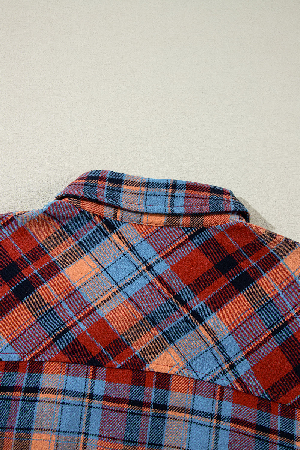 Red Plaid Print Loose Vintage Shirt