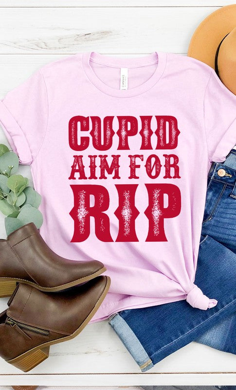 Cupid Aim For RIP Graphic Tee