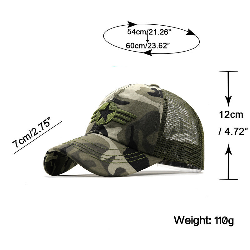 Men's Casual National Flag Camouflage Baseball Cap