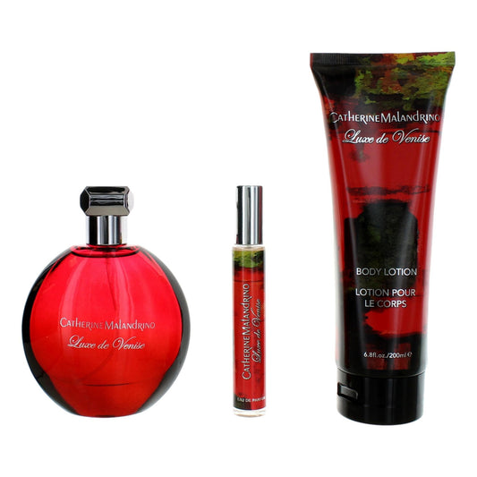 Luxe De Venice by Catherine Malandrino 3 Piece Gift Set for Women Catherine Malandrino