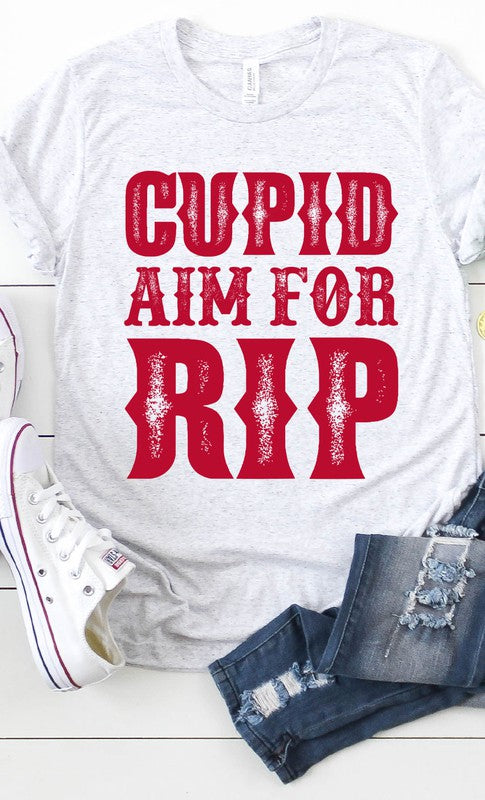 Cupid Aim For RIP Graphic Tee