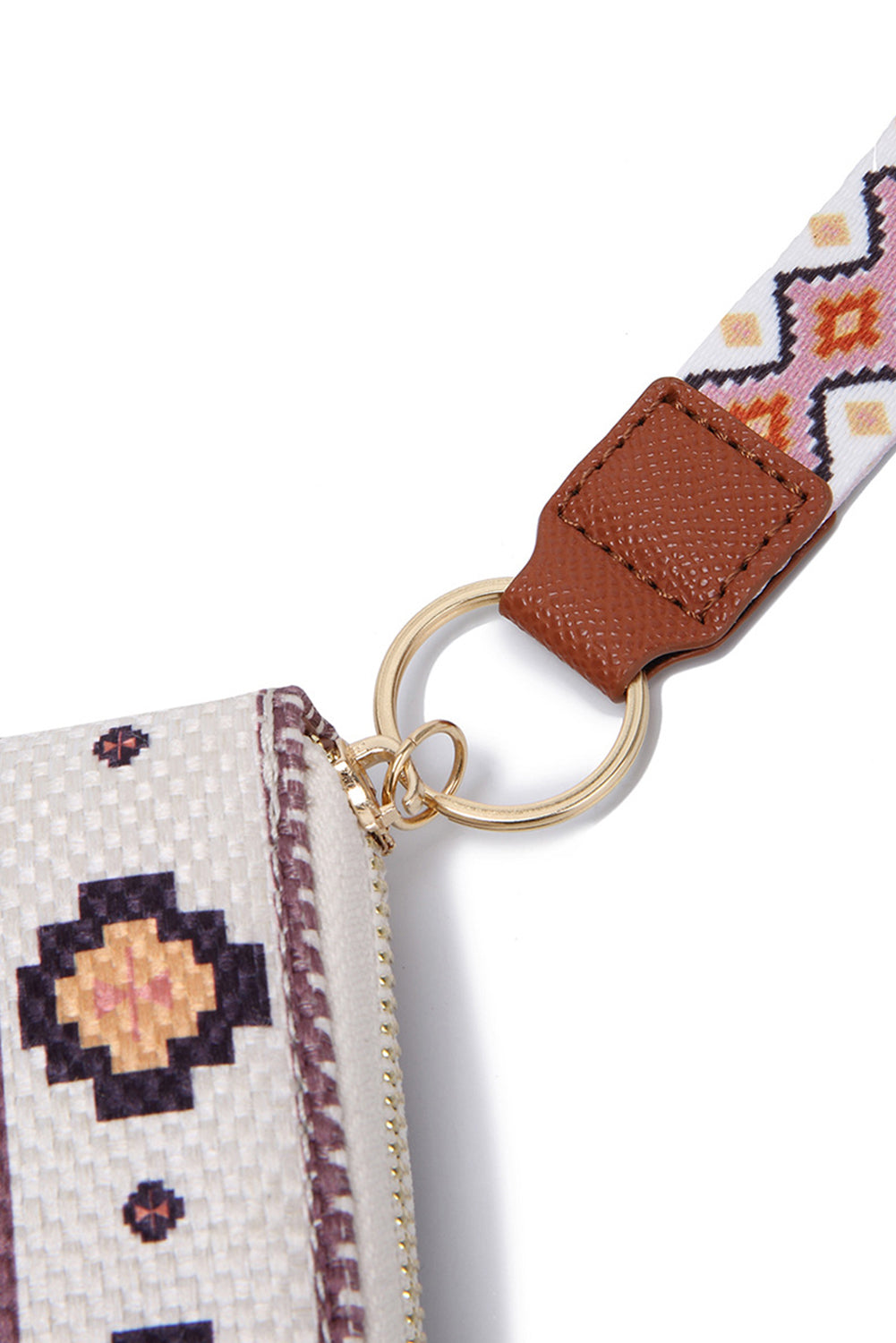 Ashleigh Blue Western Aztec Print PU Leather Wristlet Wallet