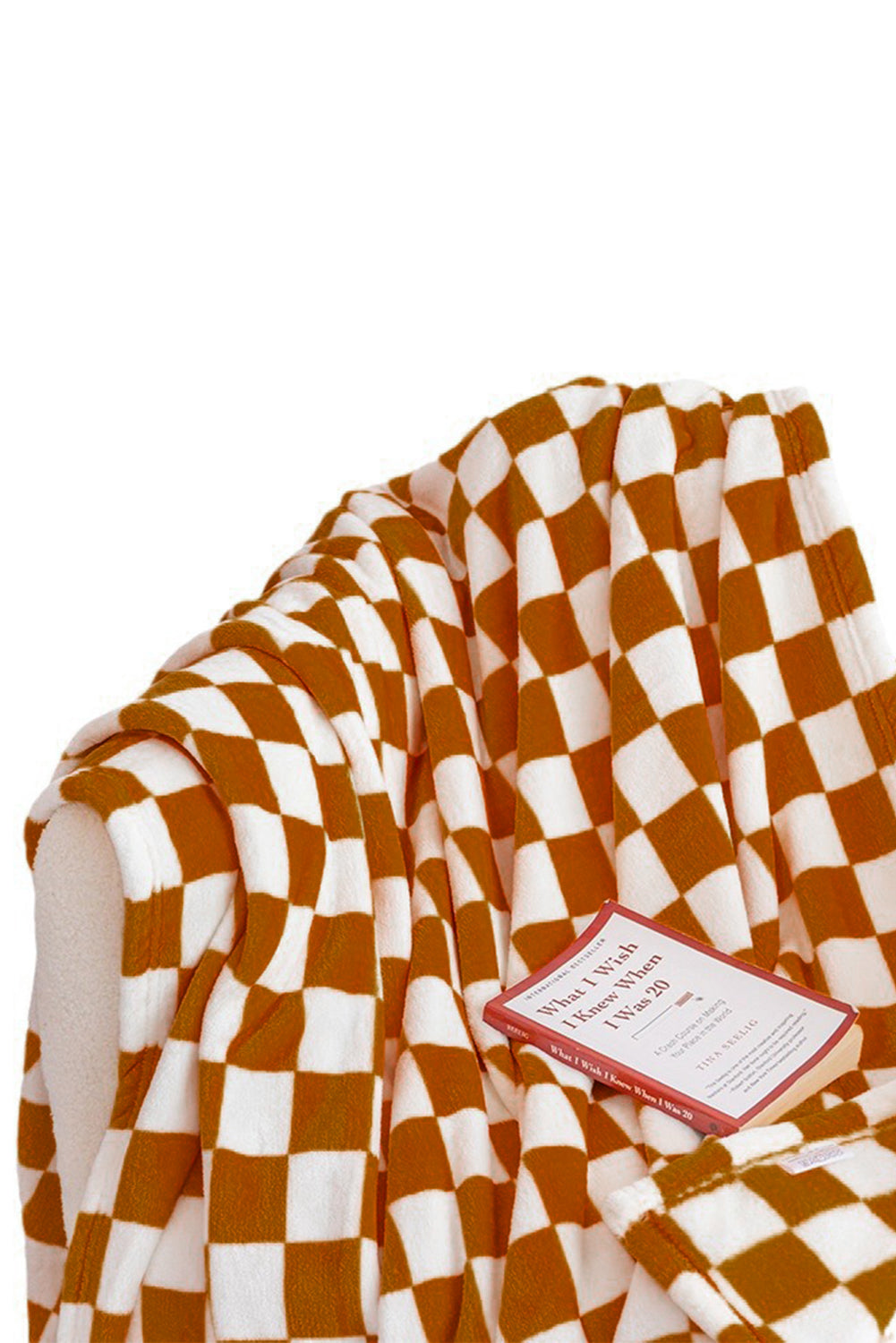 Black Checkerboard Printed Soft Throw Blanket