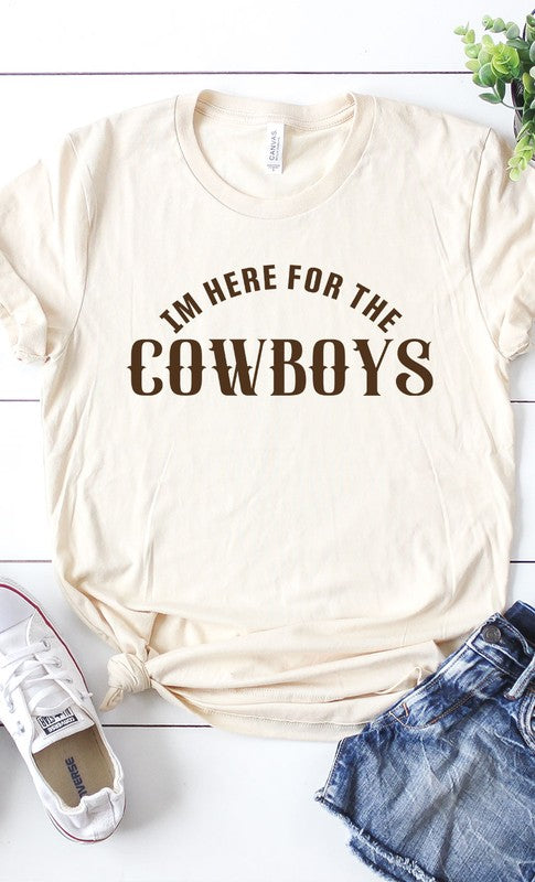 Here For The Cowboys Graphic Tee