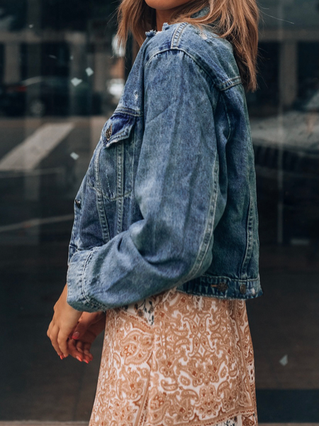 Baggy Denim Coat
 HFHUZ2BQCF