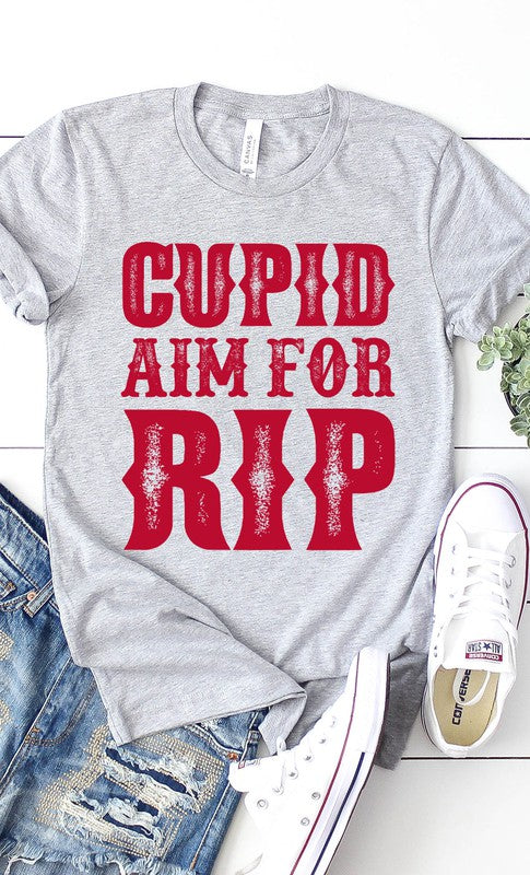 Cupid Aim For RIP Graphic Tee