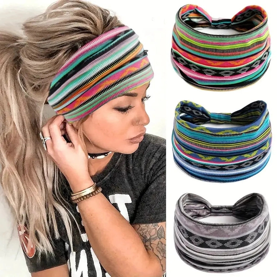 Bohemian Style New Stretch Headband Paisley