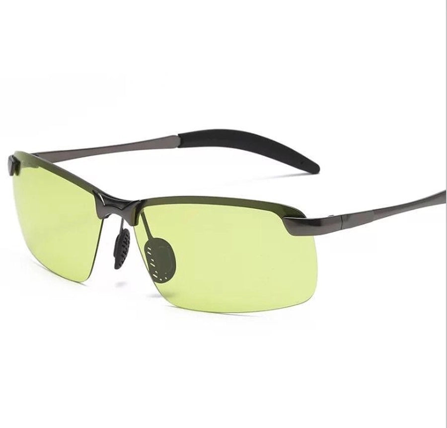 Men's Square half frame glasses