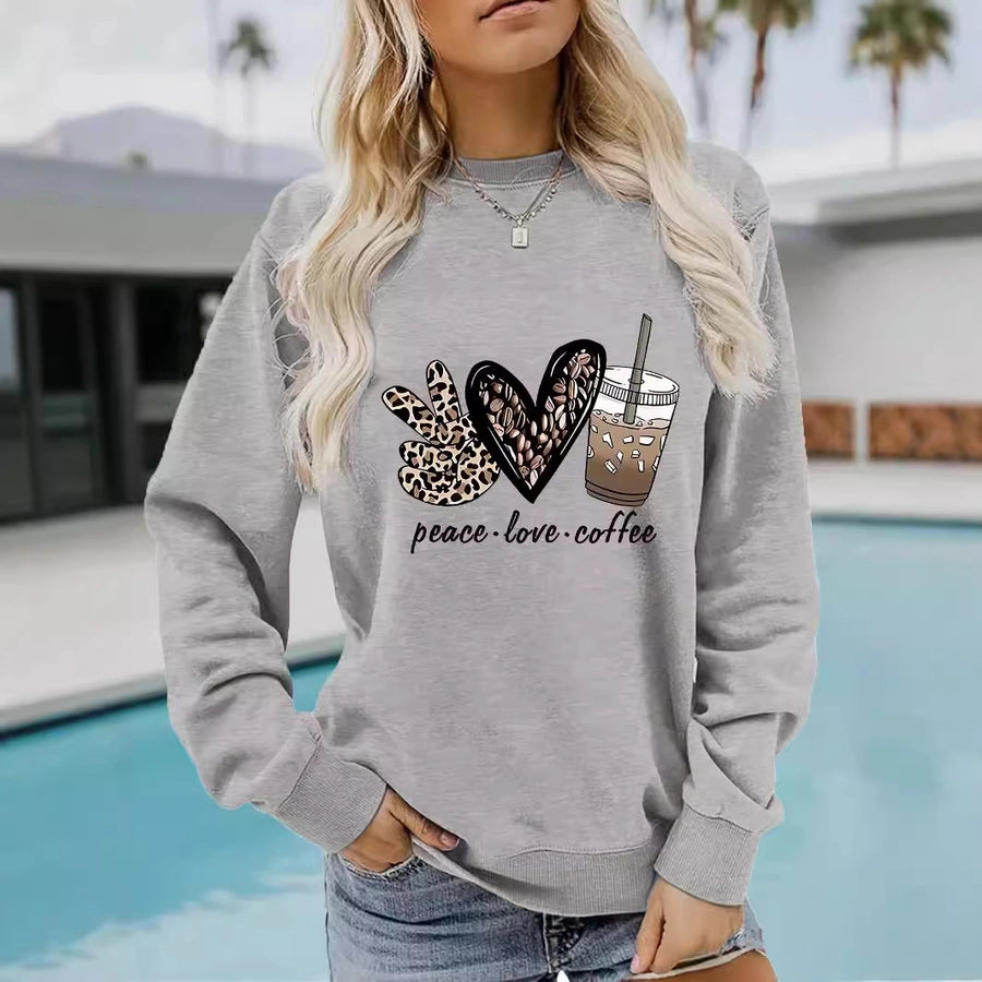 Peace Love and Coffee Sweatshirt