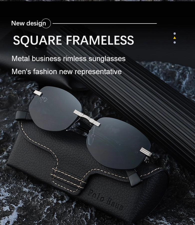 Style Commute Geometric Pc Square Full Frame Men's Sunglasses