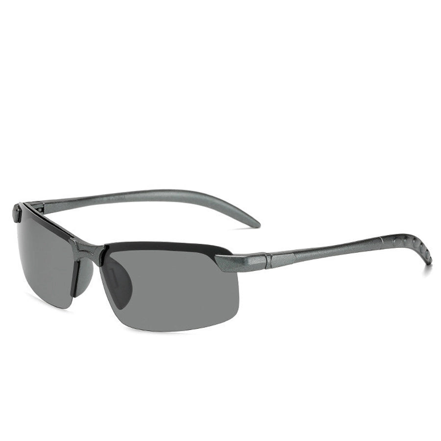 Men's Square half frame glasses