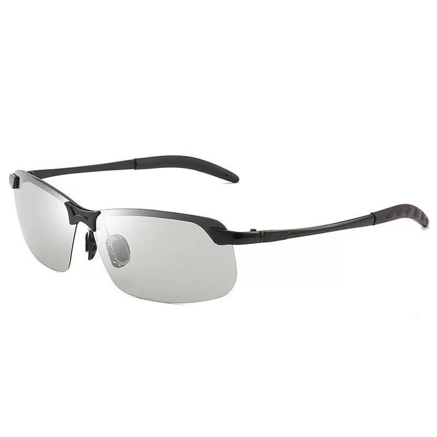 Men's Square half frame glasses