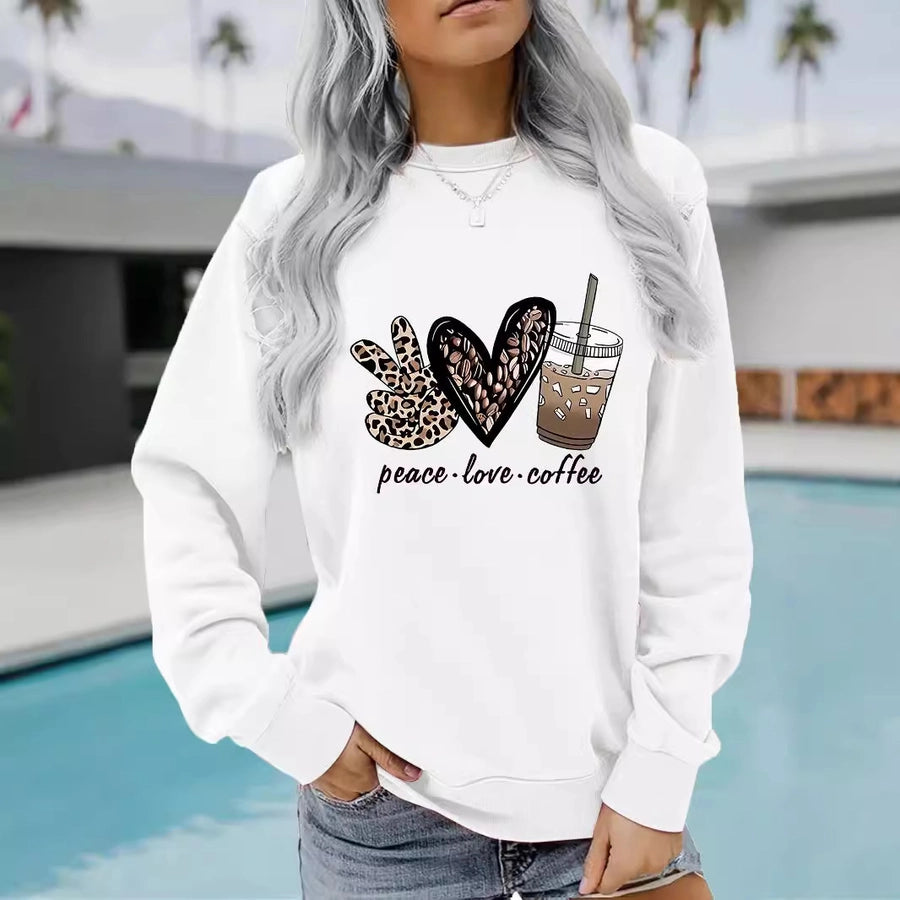 Peace Love and Coffee Sweatshirt