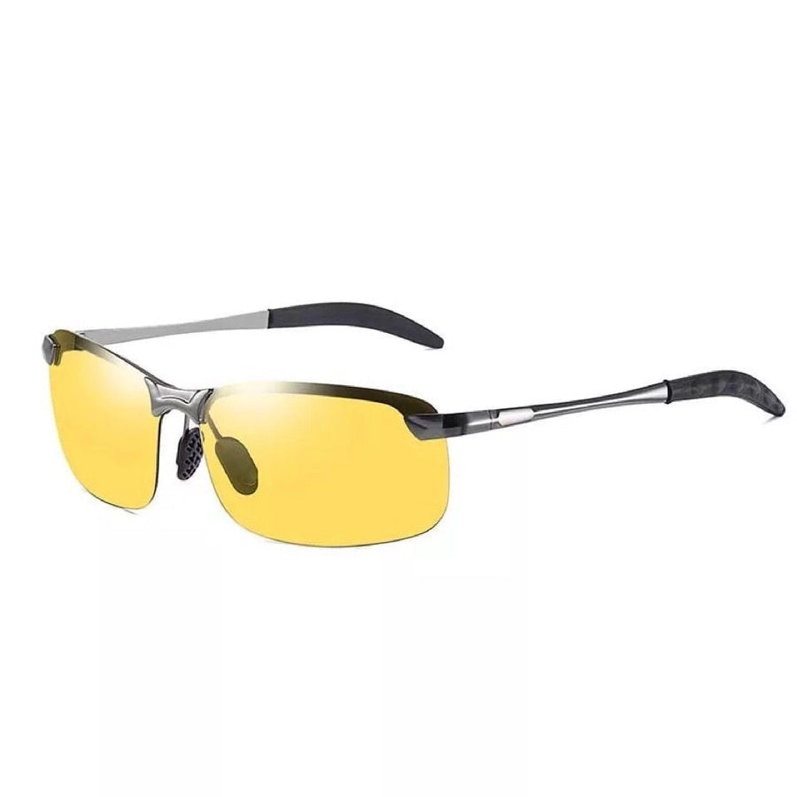 Men's Square half frame glasses