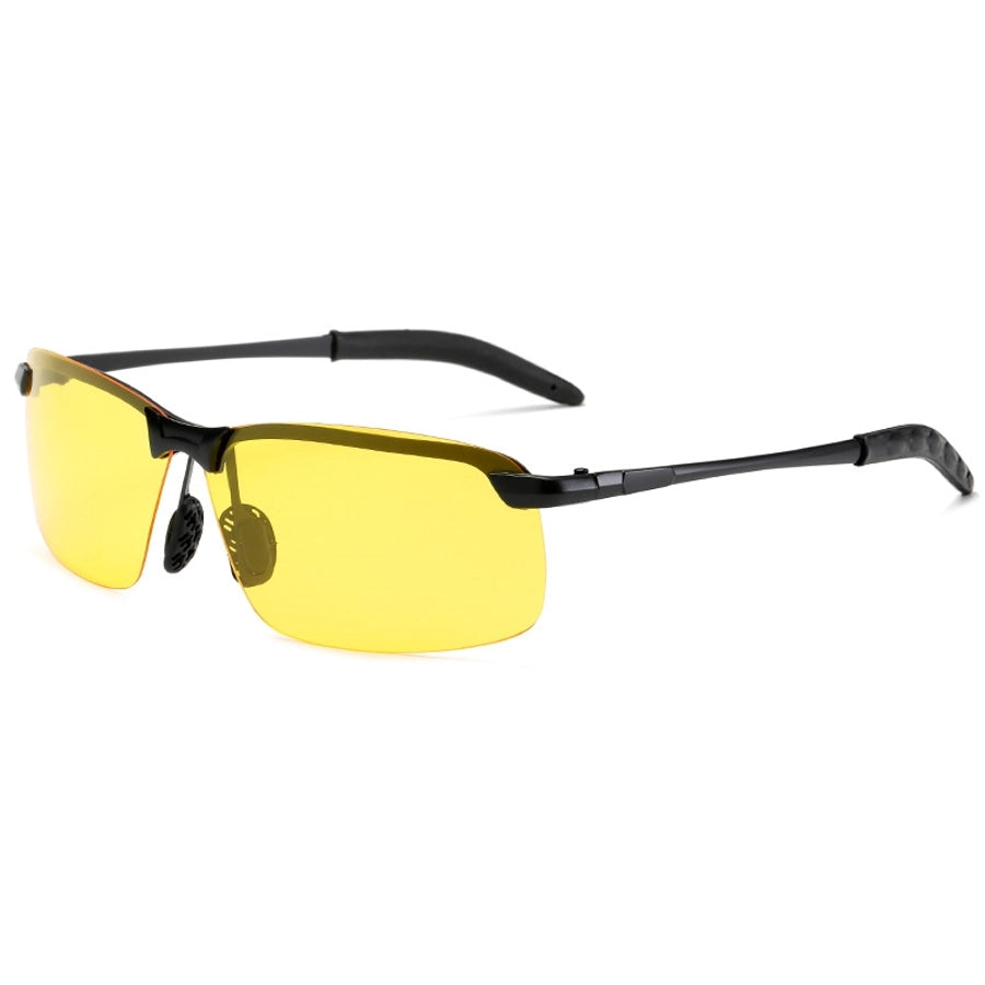 Men's Square half frame glasses