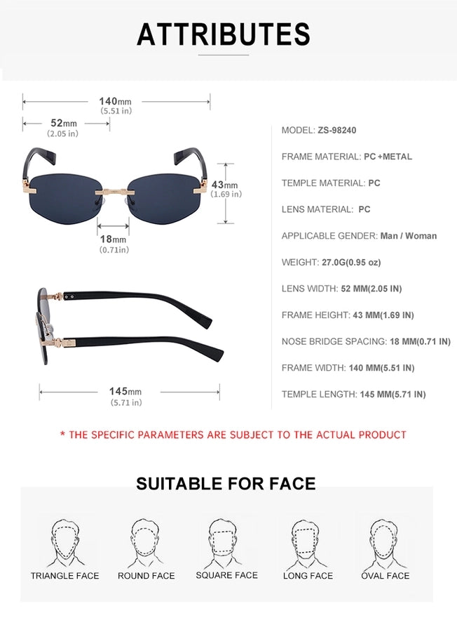 Style Commute Geometric Pc Square Full Frame Men's Sunglasses