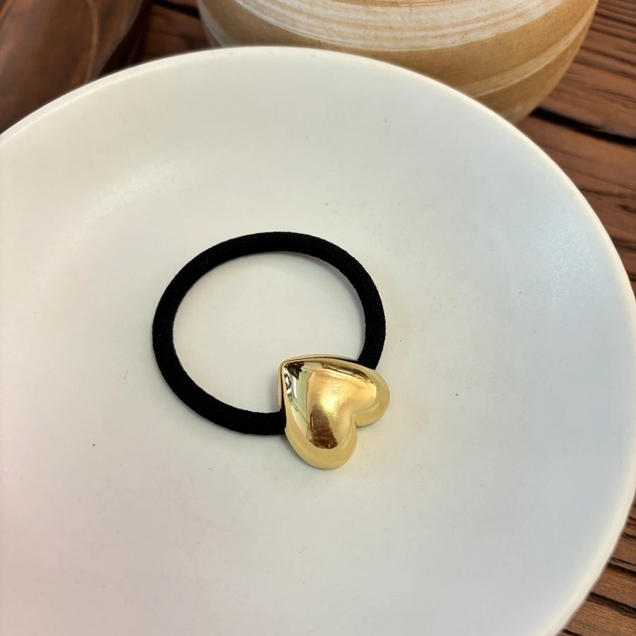 Women's Cute  Heart Shape Alloy Hair Tie