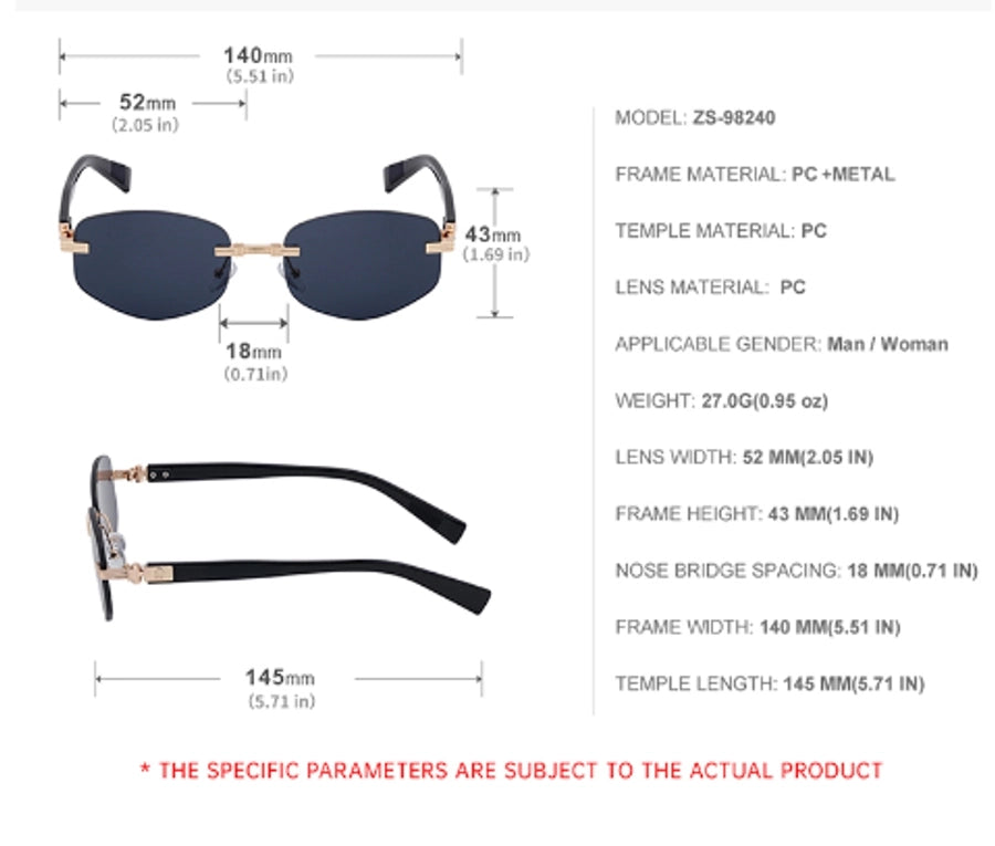 Style Commute Geometric Pc Square Full Frame Men's Sunglasses