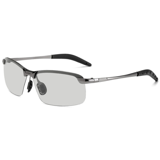 Men's Square half frame glasses