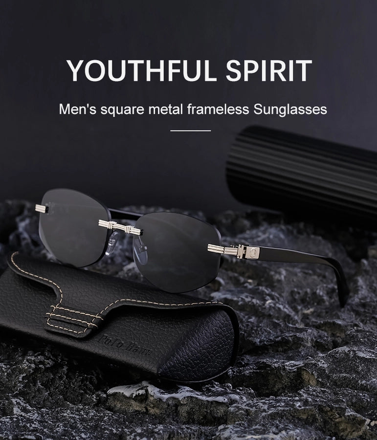 Style Commute Geometric Pc Square Full Frame Men's Sunglasses