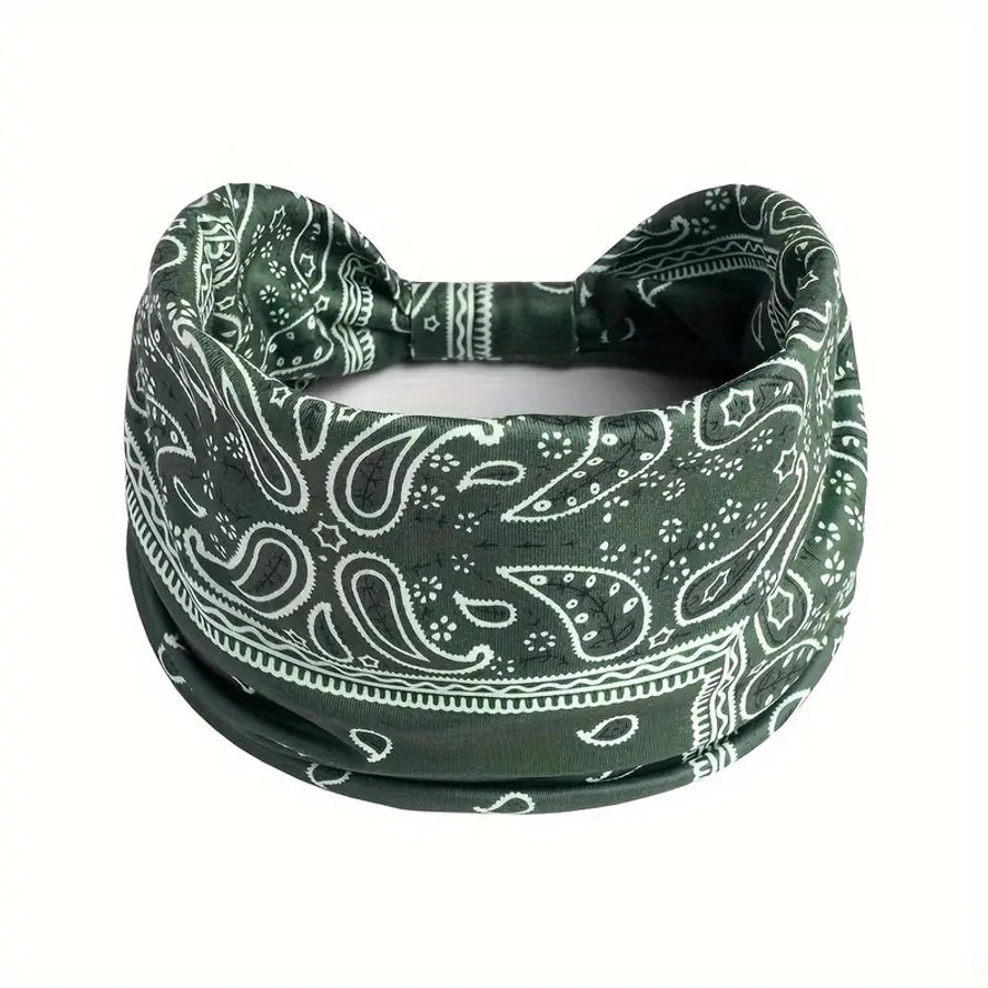 Bohemian Style New Stretch Headband Paisley