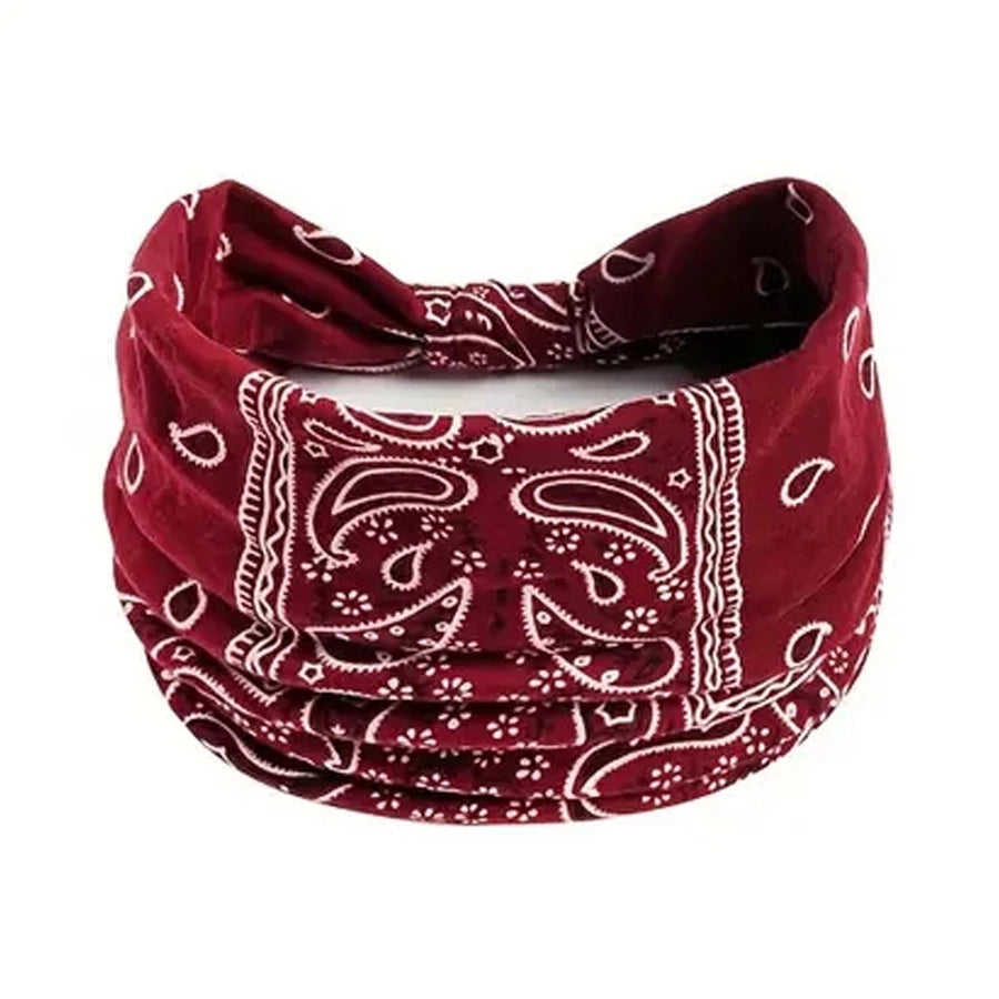 Bohemian Style New Stretch Headband Paisley