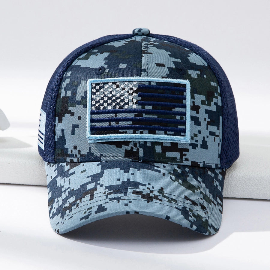 Men's Casual National Flag Camouflage Baseball Cap