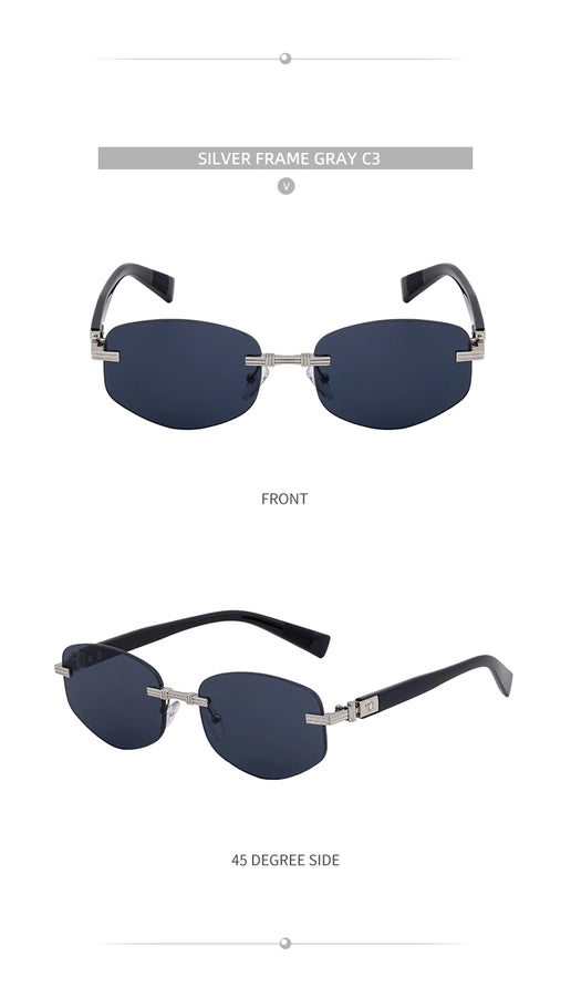 Style Commute Geometric Pc Square Full Frame Men's Sunglasses