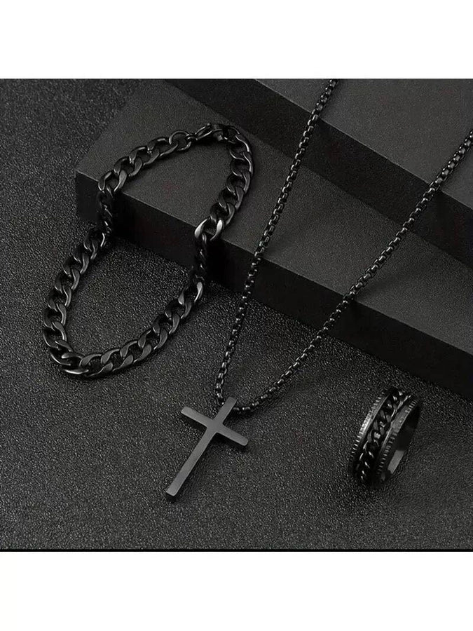 Men's 3 Piece Gift Set (Ring, Necklace and Bracelet)