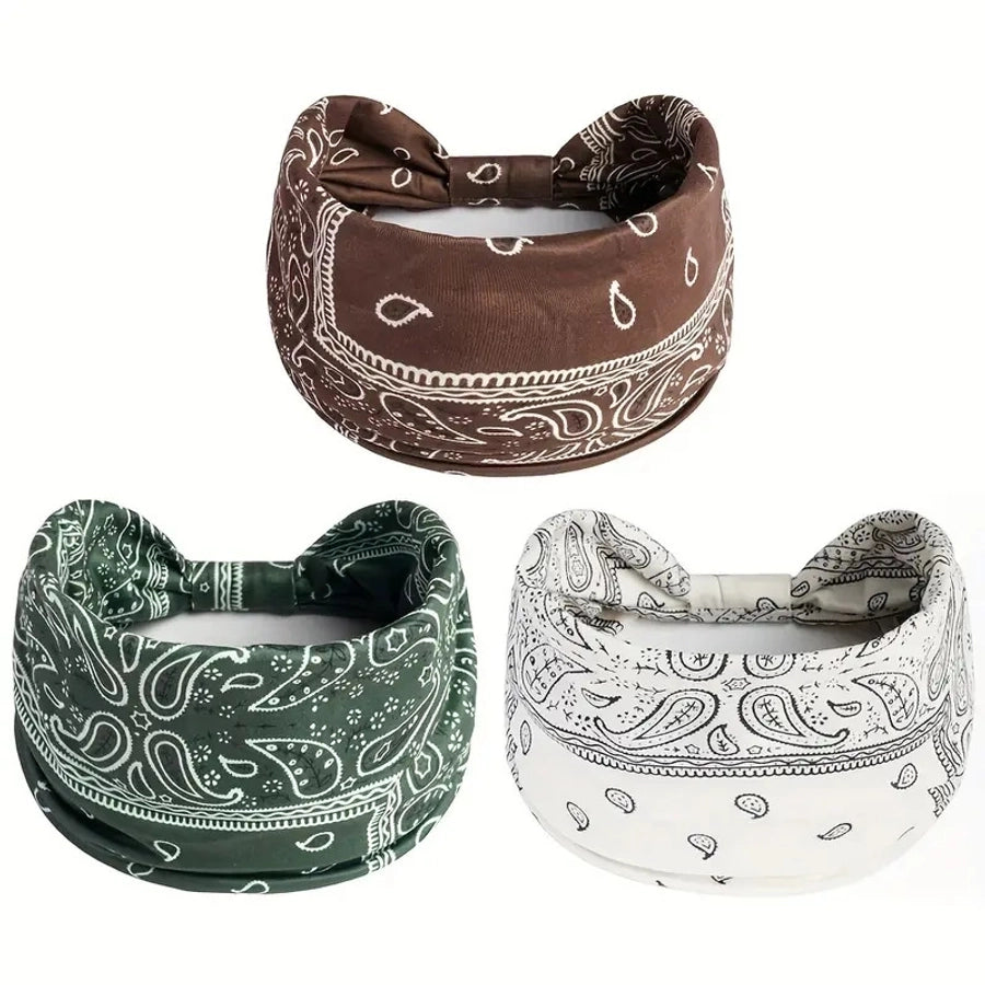 Bohemian Style New Stretch Headband Paisley