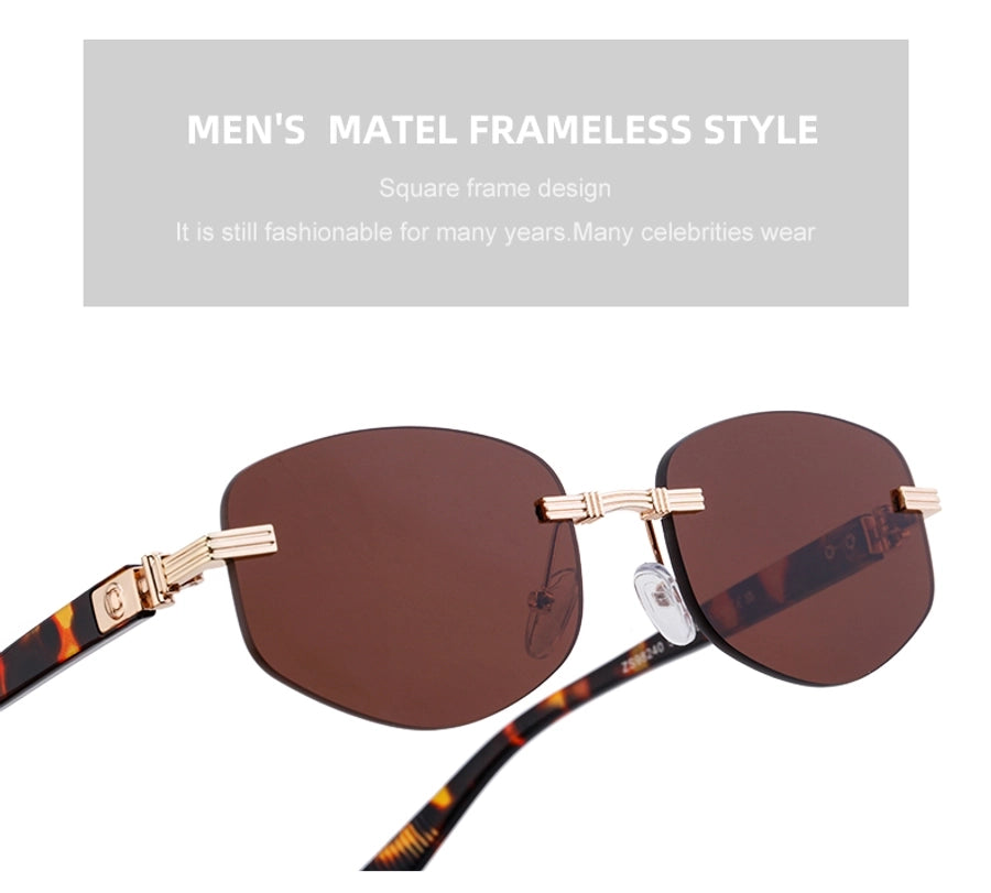 Style Commute Geometric Pc Square Full Frame Men's Sunglasses