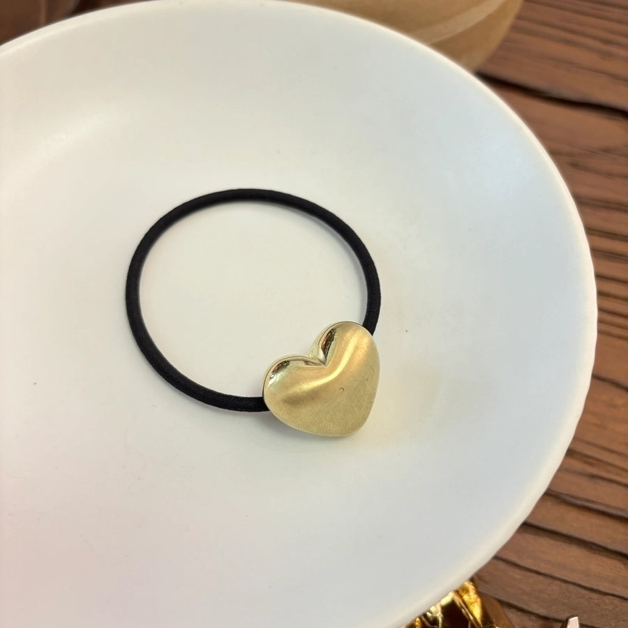 Women's Cute  Heart Shape Alloy Hair Tie