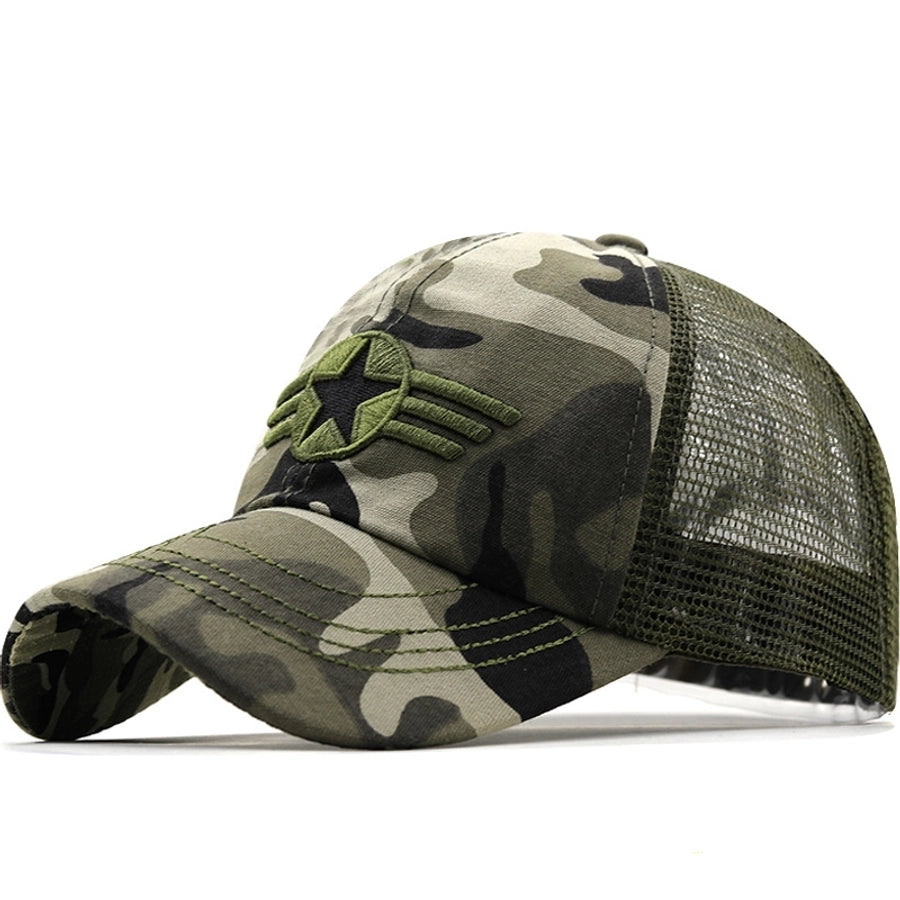 Men's Casual National Flag Camouflage Baseball Cap