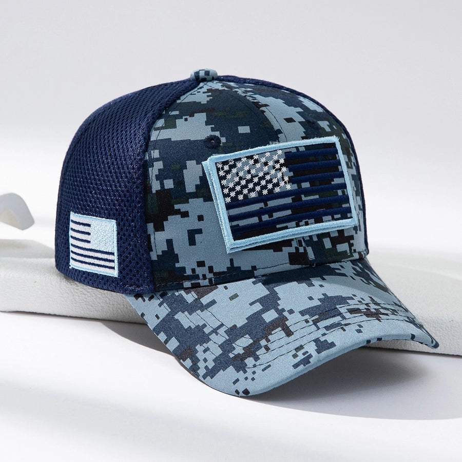 Men's Casual National Flag Camouflage Baseball Cap