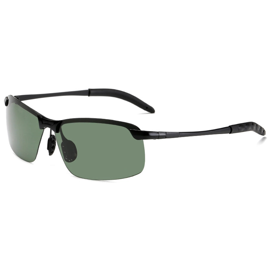 Men's Square half frame glasses